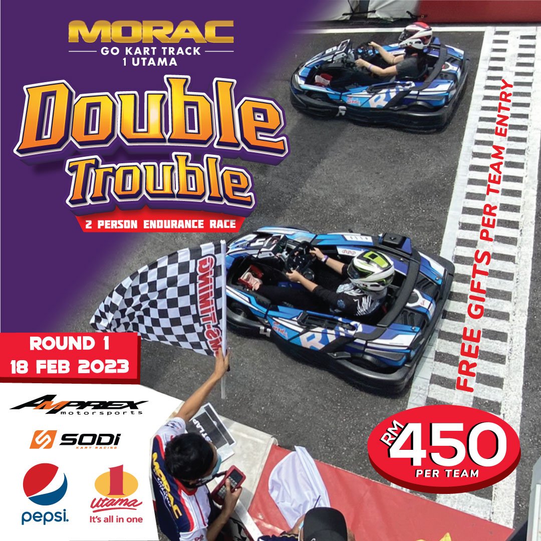 Double Trouble - 2 Person Endurance Race Poster 